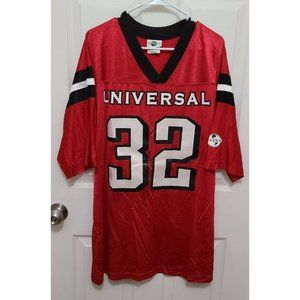 Universal Studios Hollywood Official Merchandise Mens Red #32 Jersey Sz M RARE